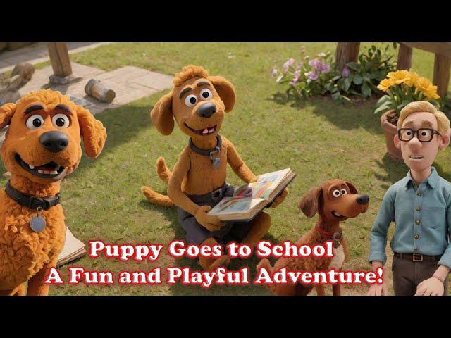 Puppy Goes to School A Fun and Playful Adventure Kids and Children song! #puppy #school #kids