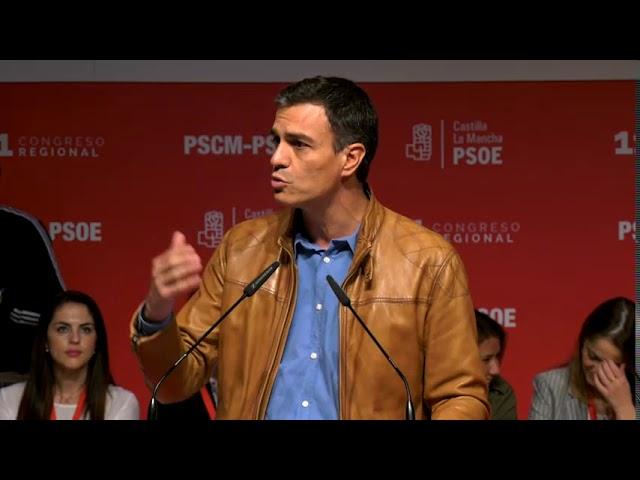Intervención de Pedro Sánchez en el XI Congreso del PSCM-PSOE