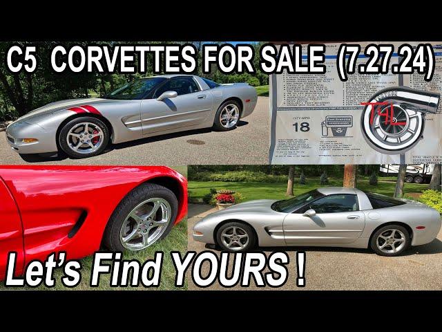 C5 Corvettes For Sale 7.27.24 (Let Me Represent You & Help Buy Yours!)