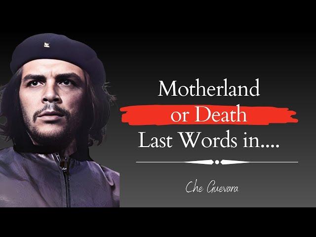 Top 15 Che Guevara Quotes | Inspirational Quotes | Revolution Quotes