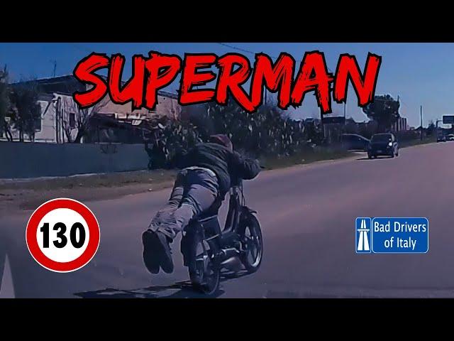 BAD DRIVERS OF ITALY dashcam compilation 8.1 - SUPERMAN