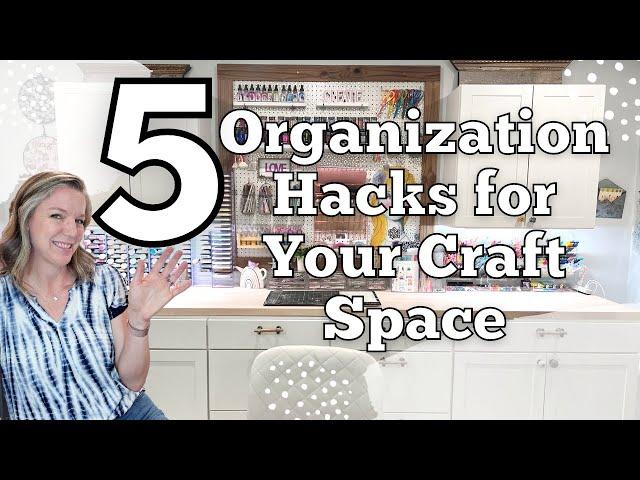 5 Organization Hacks || Craft Room Organization