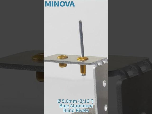 MINOVA Rivet Tool ( Ø 5.0mm (3/16'') Blue Aluminum Blind Rivets) #rivet #relaxing #asmr #tools