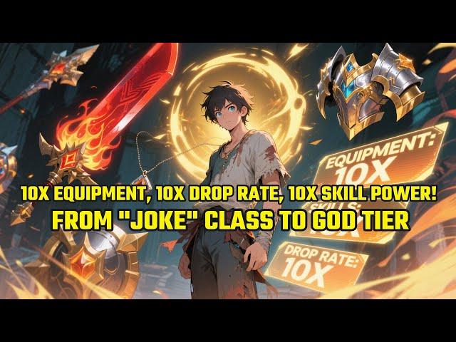 From "JOKE" Class to GOD TIER: 10X Equipment, 10X Drop Rate, 10X Skill Power!