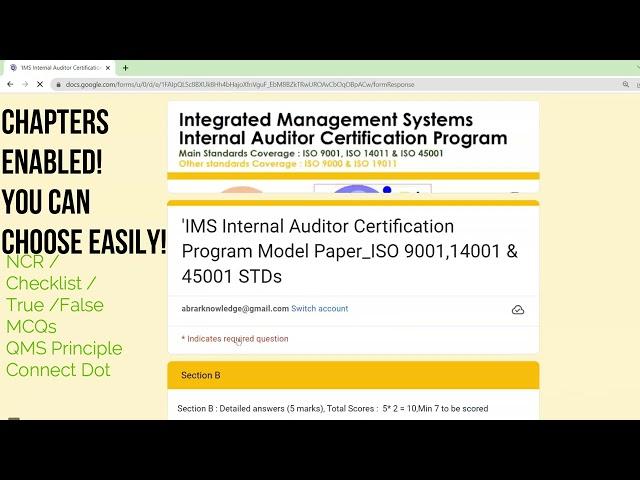 55 QA Model Paper on Integrated Management System in just 19 Minutes | 100th Video Special on ISO