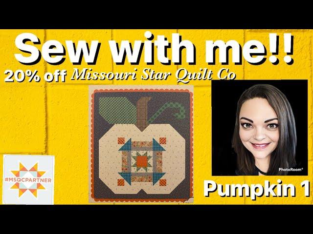 Sew with me! Autumn Quilt Seeds -  Pumpkin #1 by Lori Holt + 20% MSQC