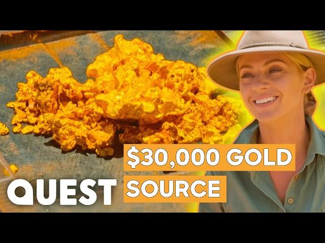 Jacqui & Andrew's $30,000 Gold Haul Reveals The Source Of Gold On Remote Claim | Aussie Gold Hunters