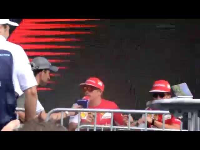 Austrian GP - Kimi Räikkönen interview at signing session