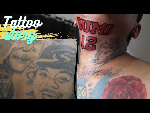 tattoo on the neck || BUMI 12, BENYAMIN & ALBERT EINSTIEN, (Story Behind My Tattoos)