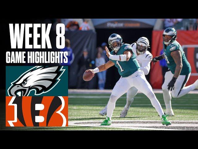 Eagles at Bengals | Week 8 Highlights