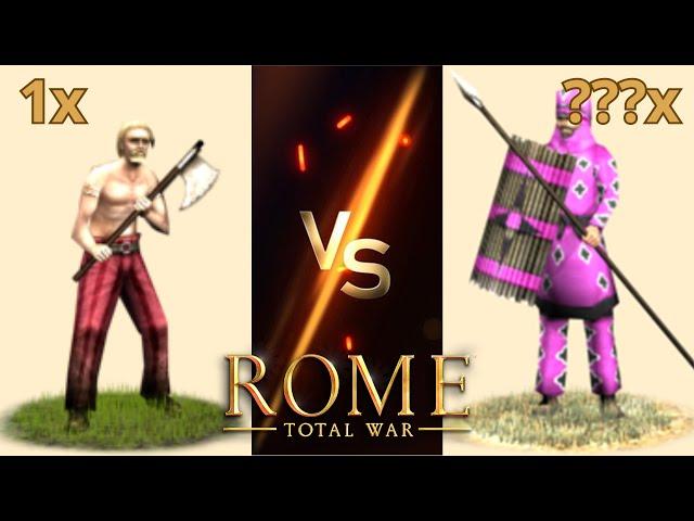 How Many Eastern Infantries Are Needed to Beat 1 Chosen Axemen in OG Rome: Total War