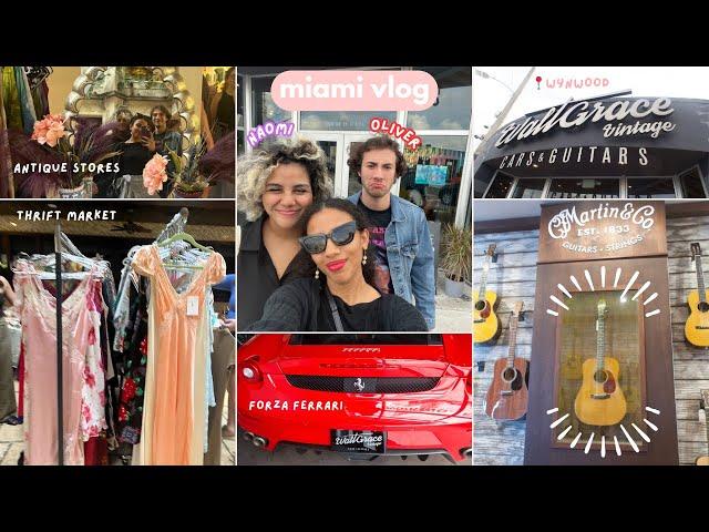 antique stores, thrifting, vintage cars, and cool guitars ️ |  miami vlog