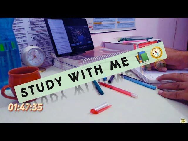 STUDY WITH ME LIVE UPSC Aspirants  | with Relaxing Piano Music No Pomodoro | #upsc | Study Vlog