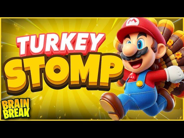 Turkey Stomp  Thanksgiving Brain Break for Kids  Just Dance  Danny GoNoodle  Jump Battle