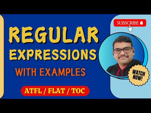 REGULAR EXPRESSIONS IN AUTOMATA THEORY || REGULAR EXPRESSION WITH EXAMPLE || TOC