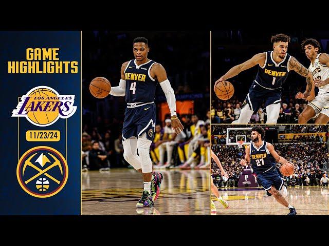 Denver Nuggets vs. Los Angeles Lakers Full Game Highlights  | 11/23/24