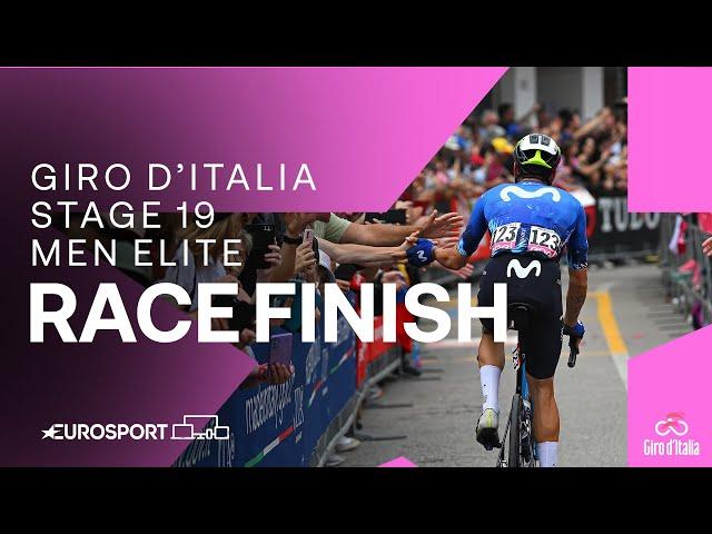 STUNNING VICTORY  | Giro D'Italia Stage 19 Race Finish | Eurosport Cycling