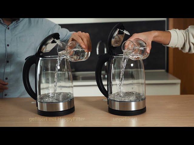 Kalk Wasserfilter von HappyFilter | kein separater Wasserhahn notwendig | Gegen Kalk, Rost, Chlor