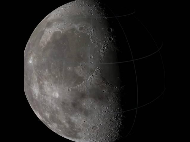 Earth's Moon - Natural Color/Elevation Map Fade [1080p]