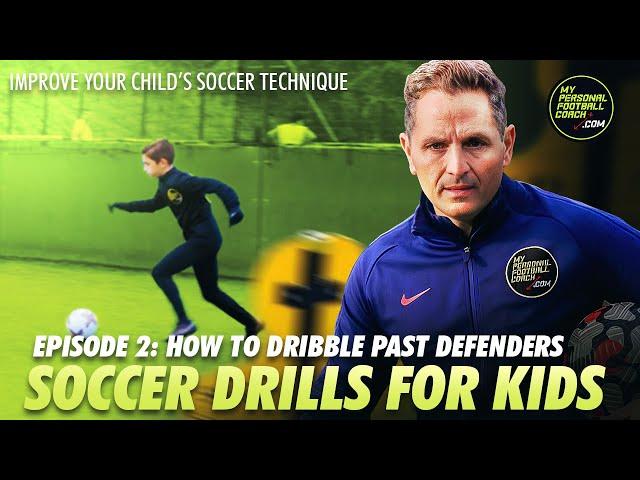 Soccer Drills For Kids: Episode 2 - How To Dribble Past Defenders