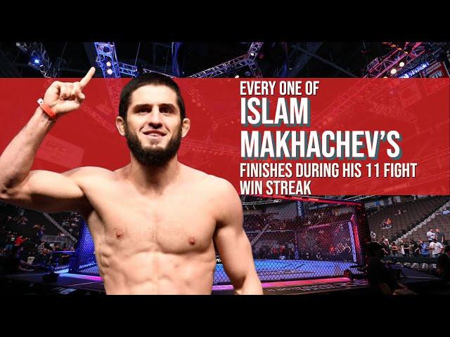 Every one of Islam Makhachev's finishes during his 11 fight win streak!