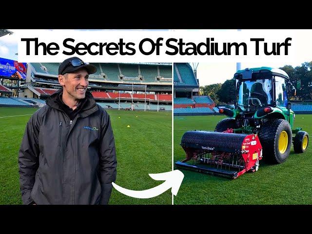 How Adelaide Oval Maintains It's World Class Turf - Full Tour With Curator JT & @LawnTips