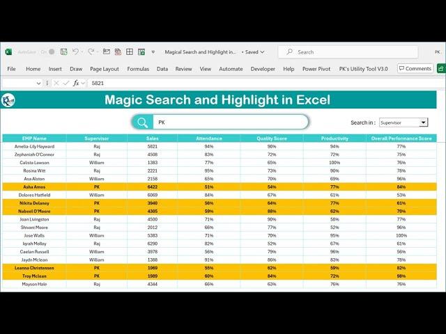 Magic Search and Highlight in Excel | Step by Step tutorial