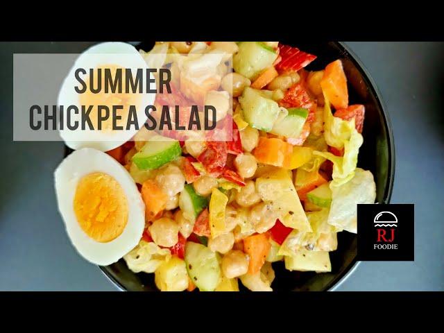 Chickpea Salad Recipe / Chana Salad Recipe / SUMMER CHICKPEA SALAD by RJ FOODIE