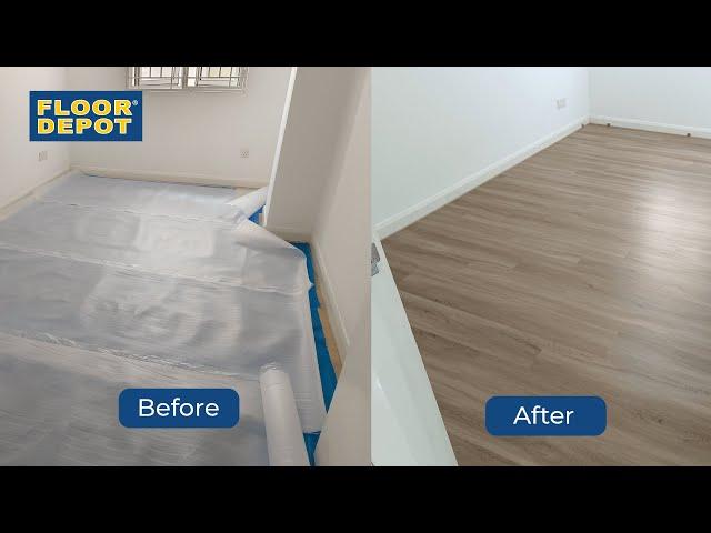 SPC Flooring 1 day quick installation with interlocking system