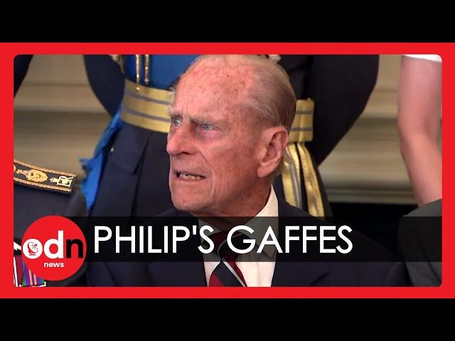 The Duke of Edinburgh's greatest gaffes caught on camera