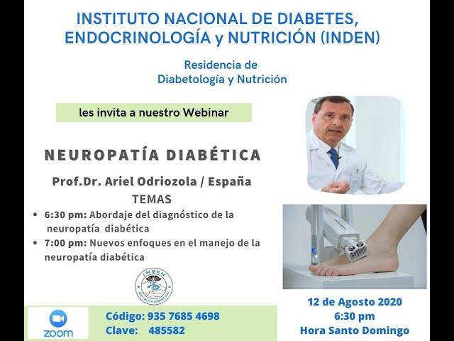 Webinar Neuropatía Diabética, Diagnóstico y Tratamiento.