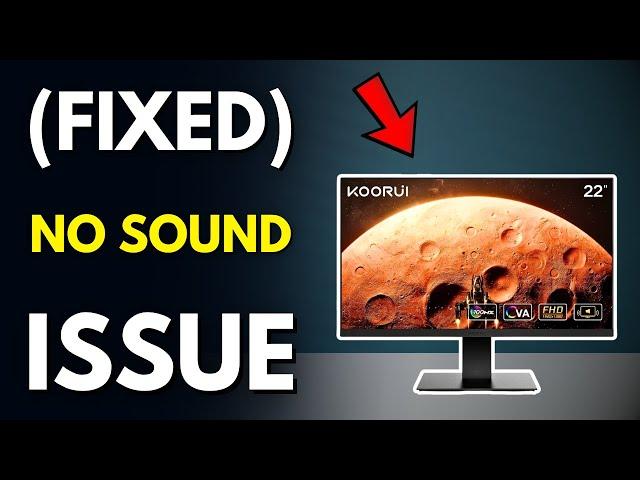 How to FIX Koorui monitor No sound?
