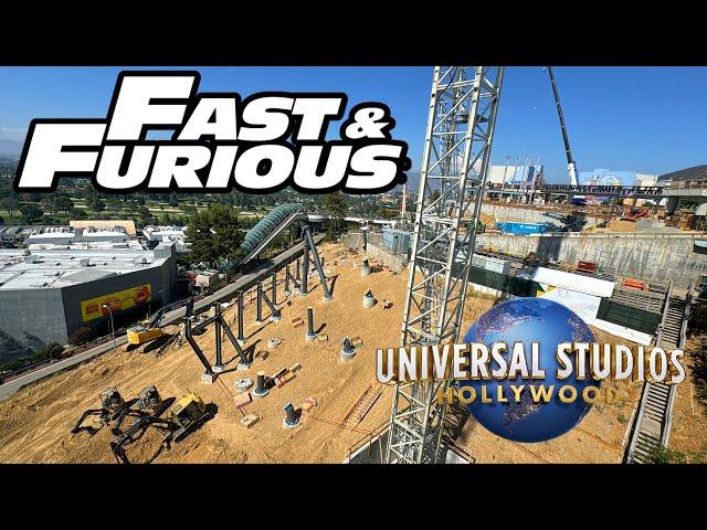 Universal Studios Hollywood Updates - Fast & Furious Hollywood Drift & HHN Construction