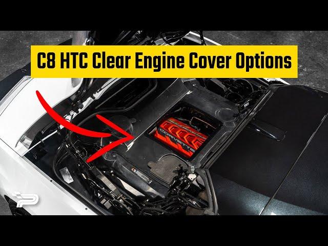C8 Corvette Convertible Clear Engine Cover Options