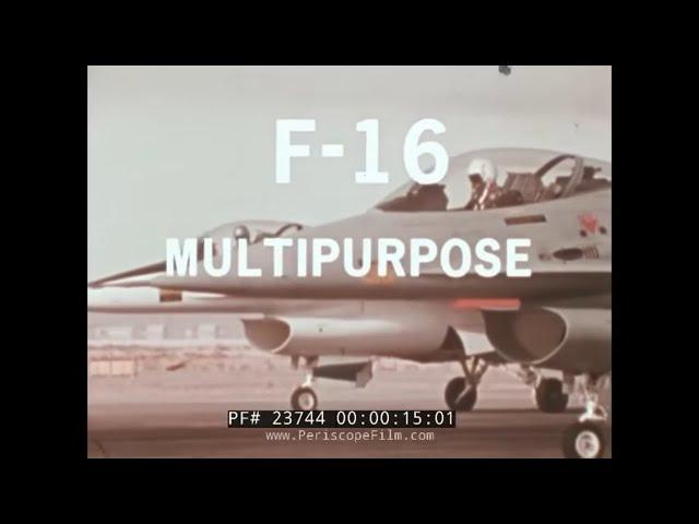 GENERAL DYNAMICS F-16 FIGHTING FALCON PROMOTIONAL FILM "THE HOT PERFORMER"  23744