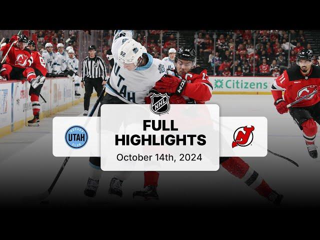 Utah Hockey Club at Devils | October 14, 2024 | NHL Full Game Highlights