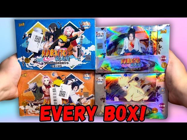 I OPENED EVERY NARUTO BOOSTER BOX I OWN AND THIS IS WHAT I PULLED!! Opening 4 Naruto Kayou Boxes!