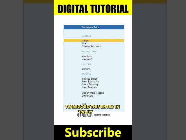 How to Create Receipt Voucher in Tally Prime | Receipt Voucher Entry in Tally @digitaltutorial425