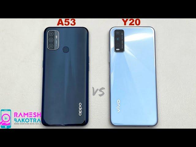 Oppo A53 vs Vivo Y20 SpeedTest and Camera Comparison