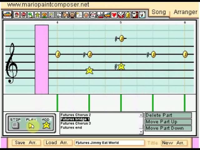 Futures (Jimmy Eat World) on Mario Paint Composer