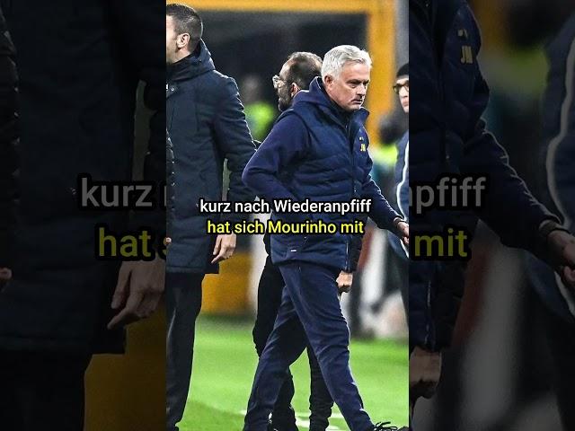 Mourinho-Ausraster sorgt für kuriose Statistik! #josémourinho #seriea #shorts