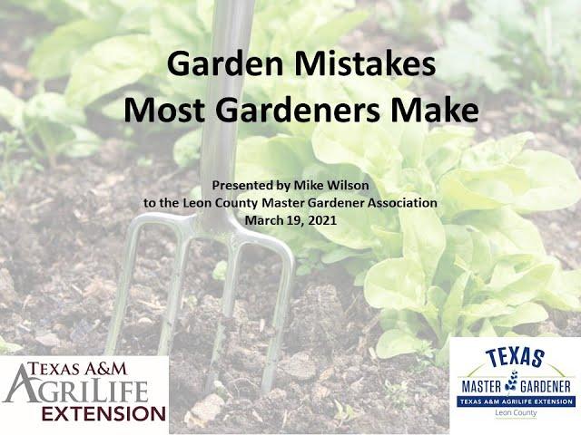 Garden Mistakes Most Gardeners Make