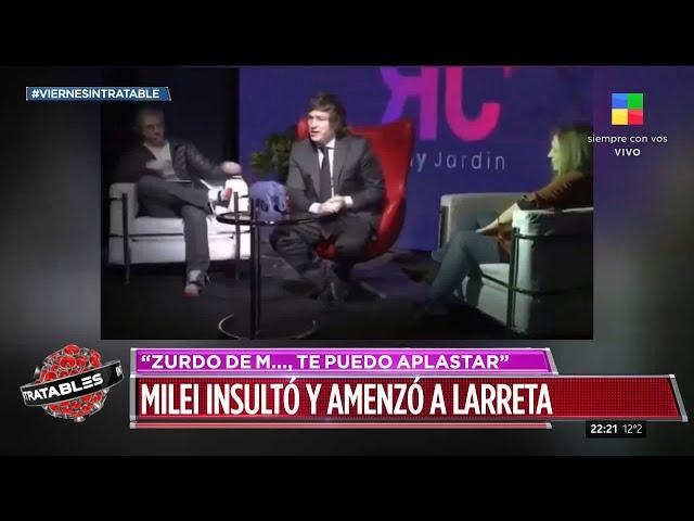  Javier Milei insultó y amenazó a Horacio Rodríguez Larreta: "Zurdo, te puedo aplastar"