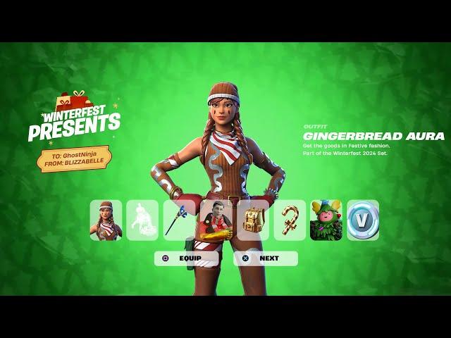 Fortnite *FREE* WINTERFEST PRESENTS! (Fortnite Winterfest 2024 Update LIVE)