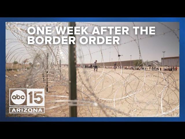 Taking a look a week after President Biden's border executive order