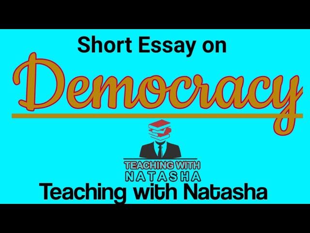 Democracy || Short Essay on Democracy || Democracy in Pakistan || Democratic system