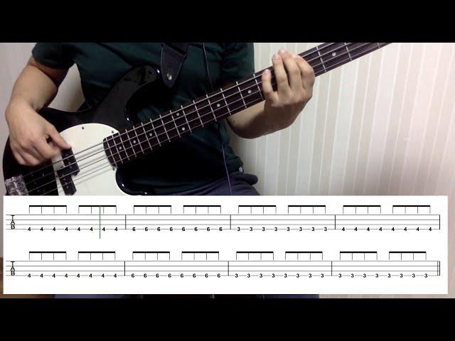 Rolling in the deep (Bass cover with tabs 003)