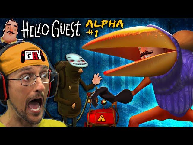 New HELLO NEIGHBOR the CROW GAME! (FGTeeV Hello Guest Alpha 1: The Never Ending Gameplay )