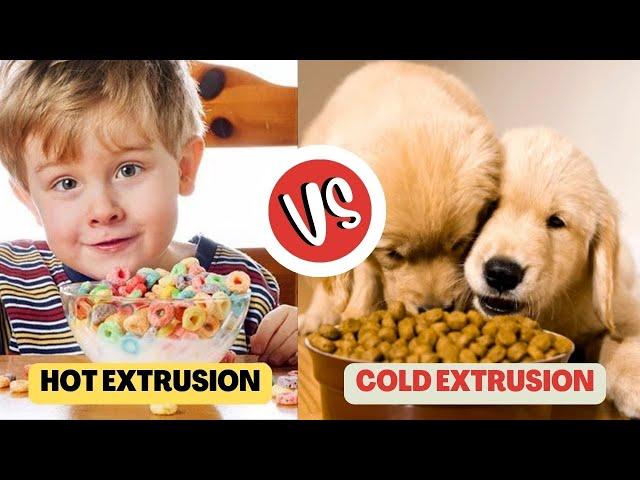 Hot Extrusion Vs. Cold Extrusion | Difference between them | Food Processing Industry #extrusion