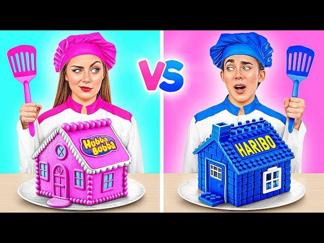 Pink VS Blue Cake Decorating Challenge | Boys VS Girls Funny Moments by Multi DO Challenge